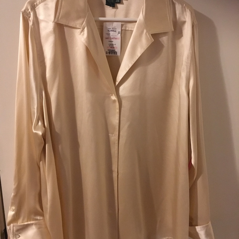 Silk blouse.